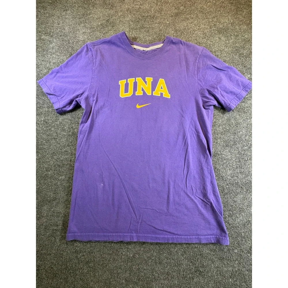 Nike UNA University of North Alabama Purple Graphic T-Shirt Mens Medium